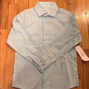 Calvin Klein size 5 NWT boys button down shirt.